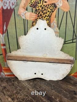 Vintage C. 1940 Gifts Store Display Clown Sign Carnival Circus Gas Grocery Store