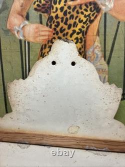 Vintage C. 1940 Gifts Store Display Clown Sign Carnival Circus Gas Grocery Store