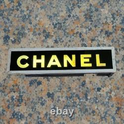 Vintage CHANEL Sign Department Store Display Light up box chain c. 1950 made USA