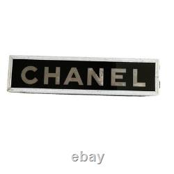 Vintage CHANEL Sign Department Store Display Light up box chain c. 1950 made USA