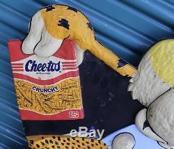 Vintage Cheetoh Frito Chip City Store Display Advertising Sign Chester Cheetah