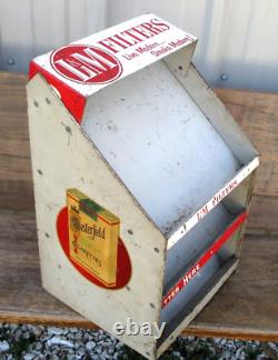 Vintage Chesterfield-lm Cigarettes Metal Store Display-sign-tobacco-18-1940-50
