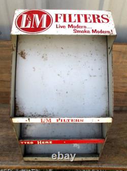 Vintage Chesterfield-lm Cigarettes Metal Store Display-sign-tobacco-18-1940-50