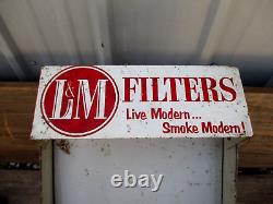 Vintage Chesterfield-lm Cigarettes Metal Store Display-sign-tobacco-18-1940-50