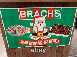 Vintage Christmas Brach's Candy Store Display Sign
