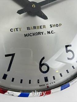 Vintage City Barber Shop Clock Advertising Not Sign Display
