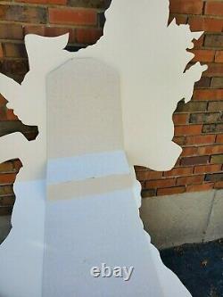 Vintage Coca-cola Store Display Sign Cardboard Standee Coke Santa Christmas 6 Ft