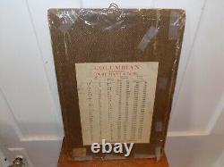 Vintage Columbian Pure Manila Rope Cardboard Store Display Sign