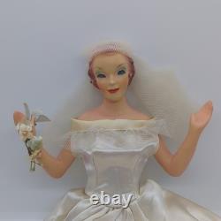 Vintage Countertop Display Bride Mannequin Wedding Dress Advertising NO BASE