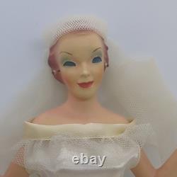 Vintage Countertop Display Bride Mannequin Wedding Dress Advertising NO BASE