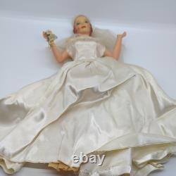 Vintage Countertop Display Bride Mannequin Wedding Dress Advertising NO BASE