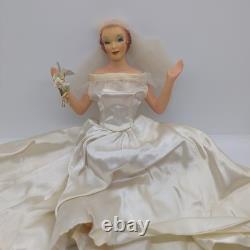 Vintage Countertop Display Bride Mannequin Wedding Dress Advertising NO BASE