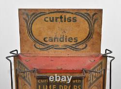 Vintage Curtiss Candies Candy Spinning Countertop Display Rack Sign RARE