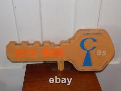 Vintage Curtiss Keys Double Sided Embossed Plastic Store Sign