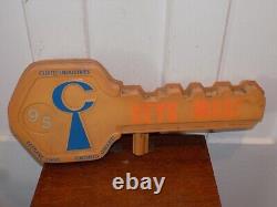 Vintage Curtiss Keys Double Sided Embossed Plastic Store Sign