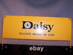 Vintage Daisy BB Gun Bullseye Brand Store Advertising Metal Display Counter Rack