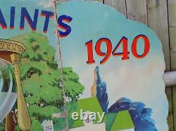 Vintage Davoe Paint 1940 Cardboard Store Display