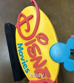 Vintage Disney Store Display Plastic Movie Sign 1990's-Y2K Era