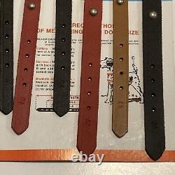 Vintage Dog Collar Store Display American The Finest 12 Collars Unpunched