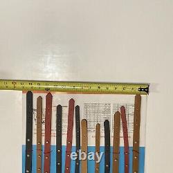 Vintage Dog Collar Store Display American The Finest 12 Collars Unpunched