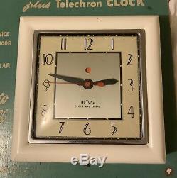 Vintage Door Bell Chime Telechron Clock Advertising Store Display Sign