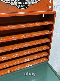 Vintage Dorman Automotive Fasteners Display Rack Cabinet Shelf Sign Metal