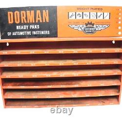 Vintage Dorman Metal Cabinet & Rack Sign Gas Service Station 23x19x3 Used Vtg