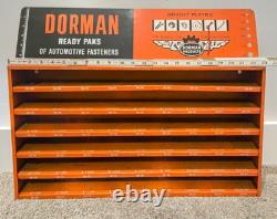 Vintage Dorman Ready Packs Automotive Fasteners Display Rack Sign