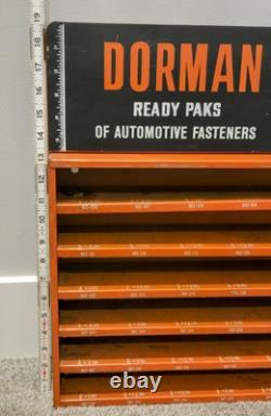 Vintage Dorman Ready Packs Automotive Fasteners Display Rack Sign
