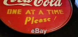 Vintage Double-Sided 1940's Coca Cola Coke 13 Button Country Store Display V30