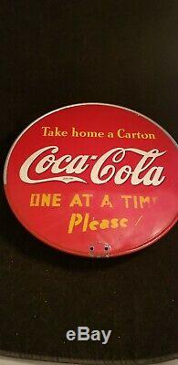Vintage Double-Sided 1940's Coca Cola Coke 13 Button Country Store Display V30