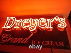 Vintage Dreyers Ice Cream Neon Sign Corner Country General Store Display Edys