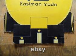 Vintage Eastman Kodak Girl Store Display Advertisement Sign 32 inch 1930s