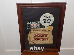 Vintage Endicott Johnson Cardboard Store Display in Frame