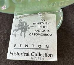 Vintage FENTON Iridescent Glass Logo Sign Dealer Counter Display 5 MINT COND