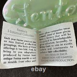 Vintage FENTON Iridescent Glass Logo Sign Dealer Counter Display 5 MINT COND