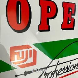 Vintage FUJIFILM Professional Double Sided Open Closed Hanging Sign Display 9x7