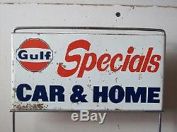 Vintage GULF Specials Car & Home Store Display Counter or Hanging Rack