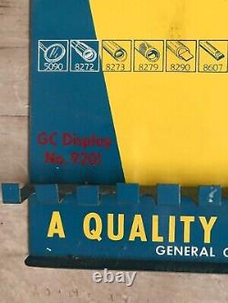 Vintage General Cement GC tin sign display alignment tools for radio and TV