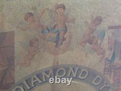 Vintage General Store Diamond Dyes Display Cabinet Fairy