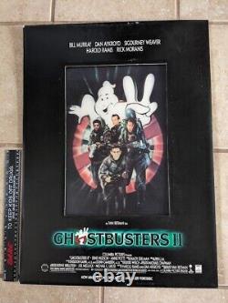 Vintage Ghostbusters II Video Laserdisc 3D Lenticular Hologram Poster Display