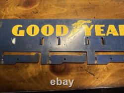Vintage Goodyear V Belts Store Display Rack Metal Sign Gas Oil Tires Shop Holder