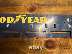 Vintage Goodyear V Belts Store Display Rack Metal Sign Gas Oil Tires Shop Holder