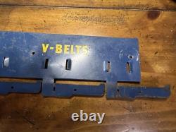 Vintage Goodyear V Belts Store Display Rack Metal Sign Gas Oil Tires Shop Holder