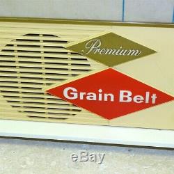 Vintage Grain Belt Beer Lighted Sign, Radio, Bar Counter Top Display, Team Score