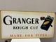 Vintage Granger Rough Cut Tobacco Pipe Store Display Sign Tin Metal-23.5