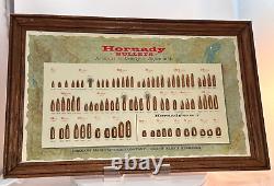 Vintage HORNADY Bullet Ammunition Store Display Board Sign Advertising