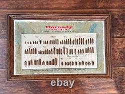 Vintage HORNADY Bullet Ammunition Store Display Board Sign Advertising