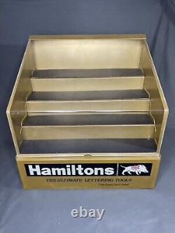 Vintage Hamiltons Ultimate Lettering Tools Advertising Counter Display Box Case