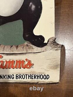 Vintage Hamm's Easel Back Countertop Calendar Display Sign Cardboard Bear Promo